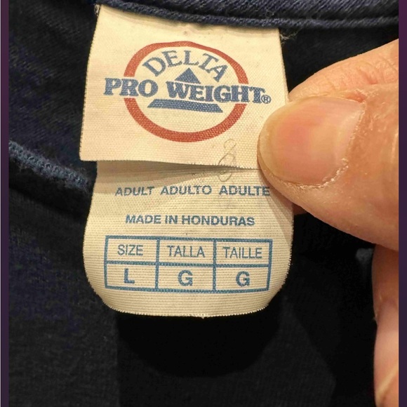 Dallas cowboys Delta Pro Weight Navy T-Shirt LARGE - Picture 3 of 6